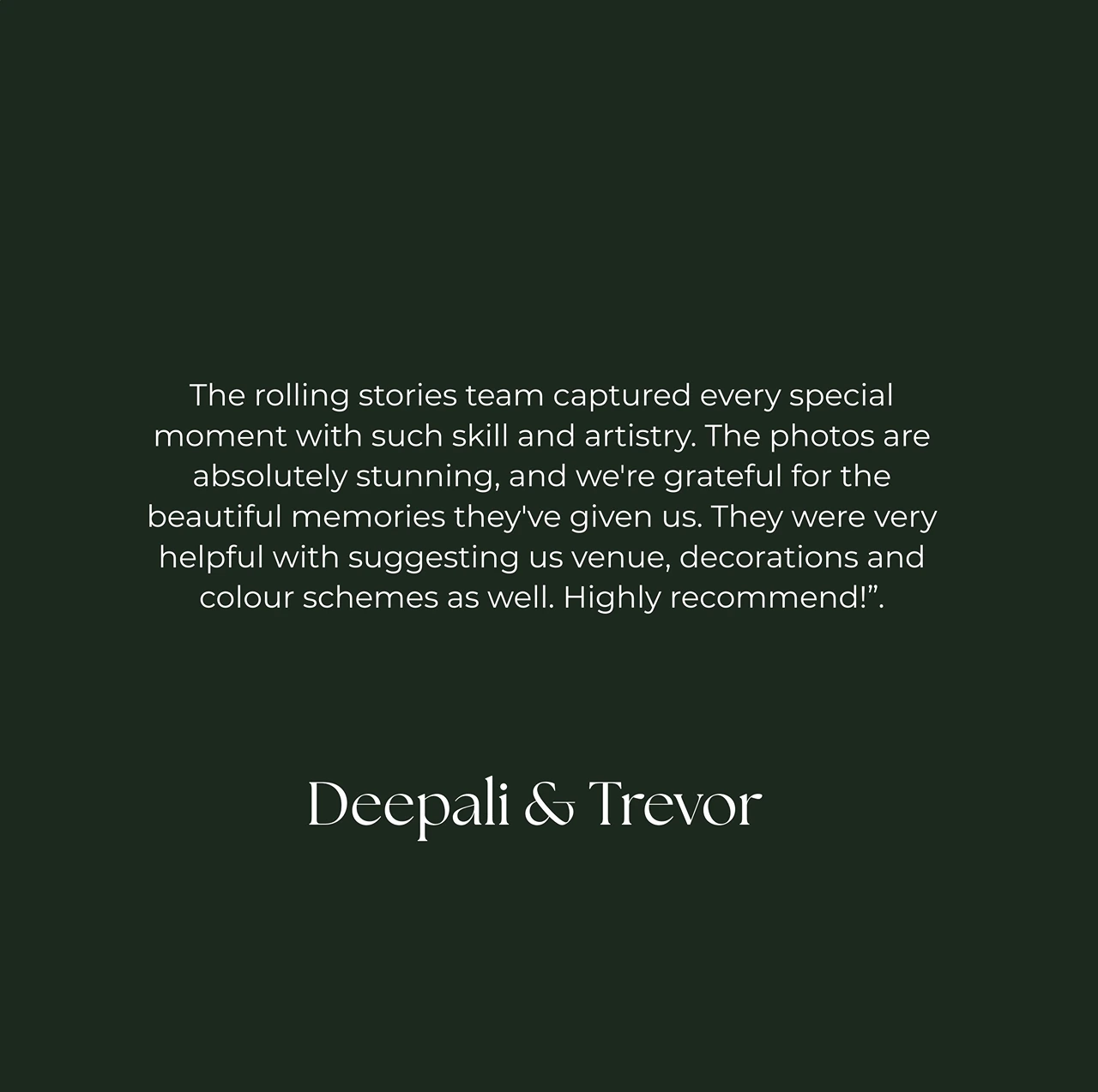 Deepali & Travor 1
